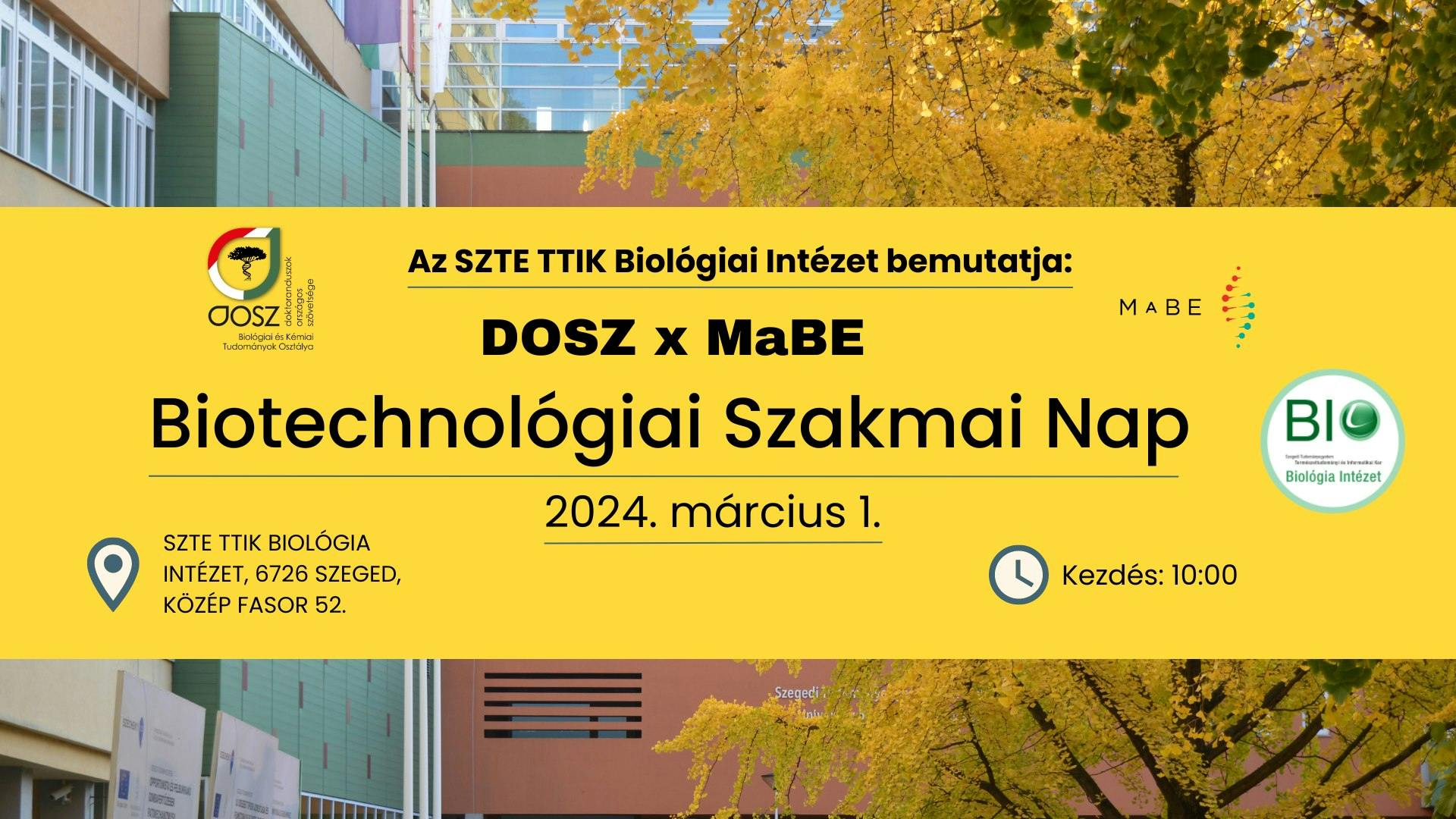 Biotechnológiai Szakmai Nap borítóképe